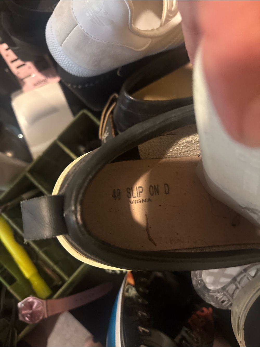 Golden Goose Black and White Slip-On Sneakers